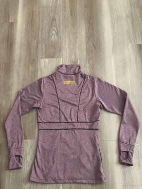 ASU Arizona State Quarter Zip Pullover J America Maroon Pullover Thumbholes Smal